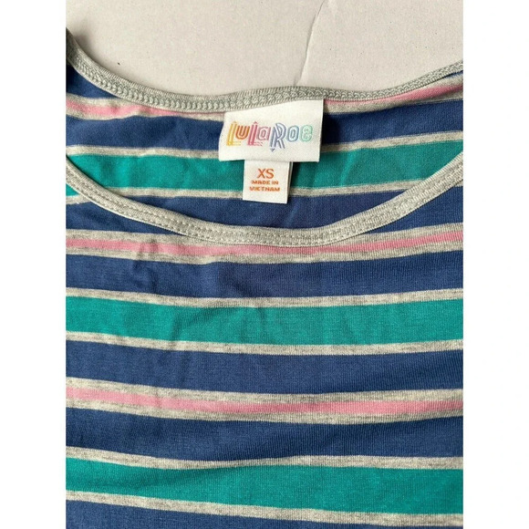 LuLaRoe Women’s Irma Tunic t-shirt Top Size XS Multi Striped - Picture 3 of 6